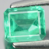 Unheated 0.45 Ct. Octagon Shape Natural Gem Green Emerald
