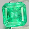 Green Emerald 1.49 Ct. Octagon Shape 6.7 x 6.7 Mm. Natural Gem Columbia Unheated