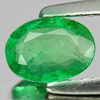Natural Green Emerald Gemstone 0.57 Ct. Oval Shape 6.8 x 5 Mm. Columbia