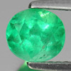Green Emerald 1.20 Ct. Oval Shape 6.7 x 6.1 Mm. Natural Gemstone From Columbia