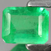 Green Emerald 0.51 Ct. Octagon Shape 5.5 x 4.4 Mm. Natural Unheated Columbia