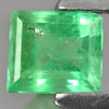 Green Emerald 0.65 Ct. Octagon Shape 5.2 x 5.2 Mm. Natural Gem Unheated Columbia