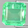 Green Emerald 1.46 Ct. Octagon Shape 6.6 x 6.6 Mm. Natural Gemstone Unheated