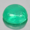 Green Emerald 0.69 Ct. Oval Cabochon Shape 5.9 x 5.7 Mm. Natural Gem Columbia