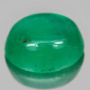 Green Emerald 1.06 Ct. Oval Cabochon 7.1 x 6 Mm. Natural Gem Columbia Unheated