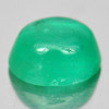 Green Emerald 0.82 Ct. Oval Cabochon Shape 6.2 x 5.3 x 3.4 Mm. Natural Gemstone