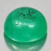Green Emerald 0.85 Ct. Oval Cabochon 6 x 5.6 x 3.4 Mm. Natural Gemstone Unheated