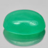 Green Emerald 2.12 Ct. Oval Cabochon 9.8 x 6.9 Mm. Natural Gem Columbia Unheated