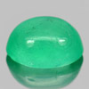 Green Emerald 1.84 Ct. Oval Cabochon Shape 8.7 x 6.5 x 4.4 Mm. Natural Gemstone