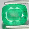 Green Emerald 1.31 Ct. Cushion Shape 7.2 x 6 Mm. Natural Gemstone Unheated