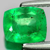 Green Emerald 1.38 Ct. Cushion Shape 7.4 x 6.2 Mm. Natural Gemstone Unheated