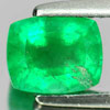 Green Emerald 1.32 Ct. Cushion Shape 7.2 x 5.9 Mm. Natural Gemstone Unheated