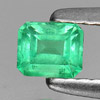Green Emerald 0.26 Ct. Octagon Shape 4.1 x 3.5 Mm. Natural Gemstone Unheated
