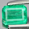 Green Emerald 0.33 Ct. Octagon Shape 5 x 3.8 Mm. Natural Gemstone Unheated