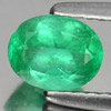 Green Emerald 0.65 Ct. Oval Shape 6.4 x 5.1 Mm. Natural Gemstone Unheated