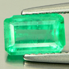 Green Emerald 1.02 Ct. Octagon Shape 7.6 x 5 Mm. Natural Gemstone Unheated