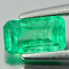 0.62 Ct. Vivid Natural Green Emerald Gemstone Octagon Shape Unheated