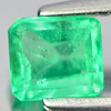 Green Emerald 0.46 Ct. Octagon Shape 4.9 x 4.4 Mm. Natural Gemstone Unheated