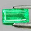 Green Emerald 0.94 Ct. Baguette Shape 8.5 x 4.7 Mm. Natural Gemstone Columbia