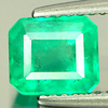 Green Emerald 1.23 Ct. Octagon Shape 6.8 x 6 x 4.5 Mm. Natural Gemstone Columbia