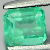 Green Emerald 0.22 Ct. Octagon 4.2 x 3.7 Mm. Natural Gemstone Columbia Unheated
