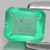 Green Emerald 0.46 Ct. Octagon Shape 6.3 x 4.4 Mm. Natural Gemstone Unheated