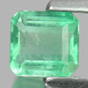Green Emerald 0.34 Ct. Octagon Shape 4.7 x 4.4 Mm. Natural Gemstone Unheated