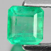 Green Emerald 0.52 Ct. Octagon Shape 4.7 x 5 Mm. Natural Gemstone Unheated