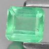 Green Emerald 0.39 Ct. Octagon Shape 4.4 x 4 Mm. Natural Gem Unheated Columbia