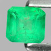 Green Emerald 0.16 Ct. Octagon Shape 3.8 x 3.6 Mm. Natural Gemstone Unheated