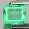 Green Emerald 0.67 Ct. Octagon Shape 5.6 x 4.8 Mm. Natural Gemstone Unheated