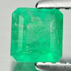 Green Emerald 0.51 Ct. Octagon 4.8 x 4.6 Mm. Natural Gemstone Unheated Columbia