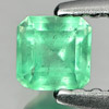 Green Emerald 0.26 Ct. Octagon Shape 3.7 x 3.7 Mm. Natural Gemstone Unheated