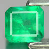Green Emerald 0.27 Ct. Octagon Shape 4 x 3.7 Mm. Natural Gemstone Unheated