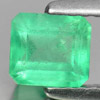 Green Emerald 0.67 Ct. Octagon Shape 5.3 x 4.8 Mm. Natural Gemstone Unheated