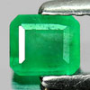 Green Emerald 0.38 Ct. Octagon Shape 4.5 x 3.8 Mm. Natural Gemstone Unheated