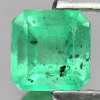 Green Emerald 0.42 Ct. Octagon Shape 4.5 x 4.4 Mm. Natural Gemstone Unheated