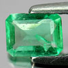 Green Emerald 0.50 Ct. Octagon Shape 6.3 x 4.8 Mm. Natural Gemstone Unheated