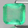 Green Emerald 0.30 Ct. Octagon Shape 4.7 x 4.5 Mm. Natural Gemstone Unheated