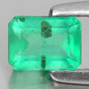 Green Emerald 0.55 Ct. Octagon Shape 5.3 x 4 Mm. Natural Gemstone Unheated
