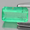 Green Emerald 0.58 Ct. Octagon Shape 6.5 x 3.7 Mm. Natural Gemstone Unheated
