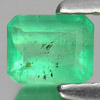 Green Emerald 0.41 Ct. Octagon Shape 4.8 x 3.9 Mm. Natural Gemstone Columbia