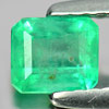 Green Emerald 0.49 Ct. Octagon Shape 5 x 4.3 Mm. Natural Gemstone Unheated