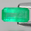 Green Emerald 0.24 Ct. Octagon Shape 5.4 x 2.8 Mm. Natural Gemstone Unheated