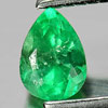 Unheated 0.22 Ct. Pear Natural Gemstone Green Emerald