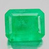 Green Emerald 0.19 Ct. Octagon Shape 3.8 x 3 Mm. Natural Gemstone Unheated