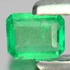 0.10 Ct. Octagon Shape Natural Gemstone Green Emerald Unheated