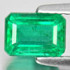 Green Emerald 1.08 Ct. Certified Octagon 6.80 x 4.89 Mm. Natural Gem Columbia Green Emerald 1.08 Ct. Certified Octagon 6.80 x 4.89 Mm. Natural Gem Columbia
