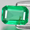 Certified Green Emerald 0.39 Ct. Octagon Shape 5.61 x 3.94 Mm. Natural Gemstone Certified Green Emerald 0.39 Ct. Octagon Shape 5.61 x 3.94 Mm. Natural Gemstone