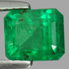 Certified Green Emerald 1.49 Ct. Octagon 7.05 x 6.10 Mm. Natural Gem Unheated Certified Green Emerald 1.49 Ct. Octagon 7.05 x 6.10 Mm. Natural Gem Unheated